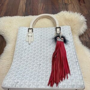 Vintage Goyard Tote with Fendi Charms
